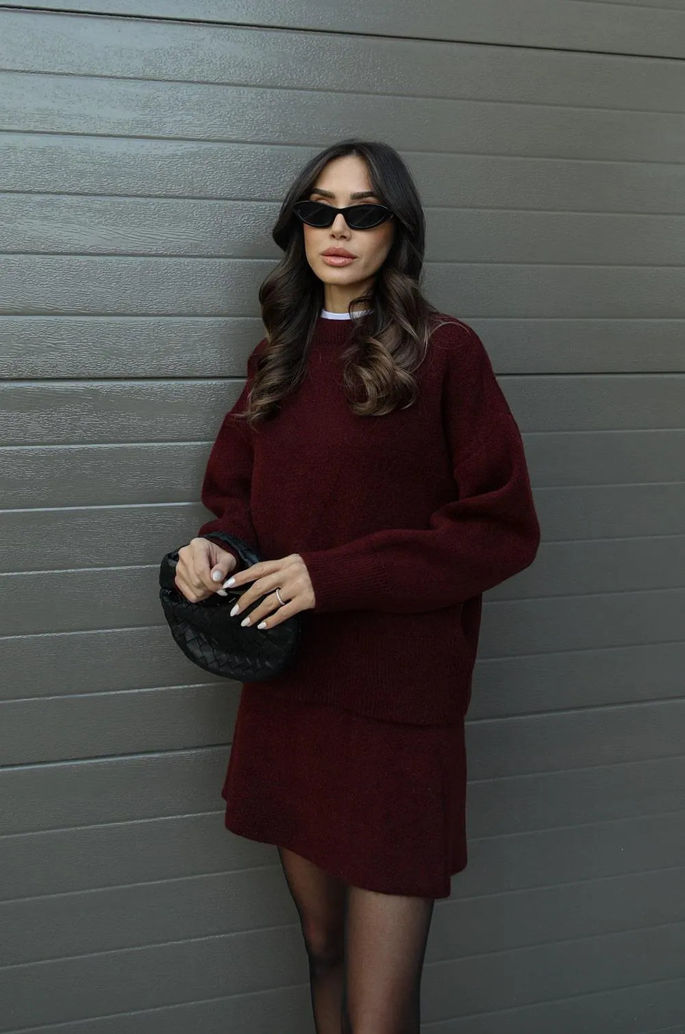 Halle | Knit Sweater & Skirt Set
