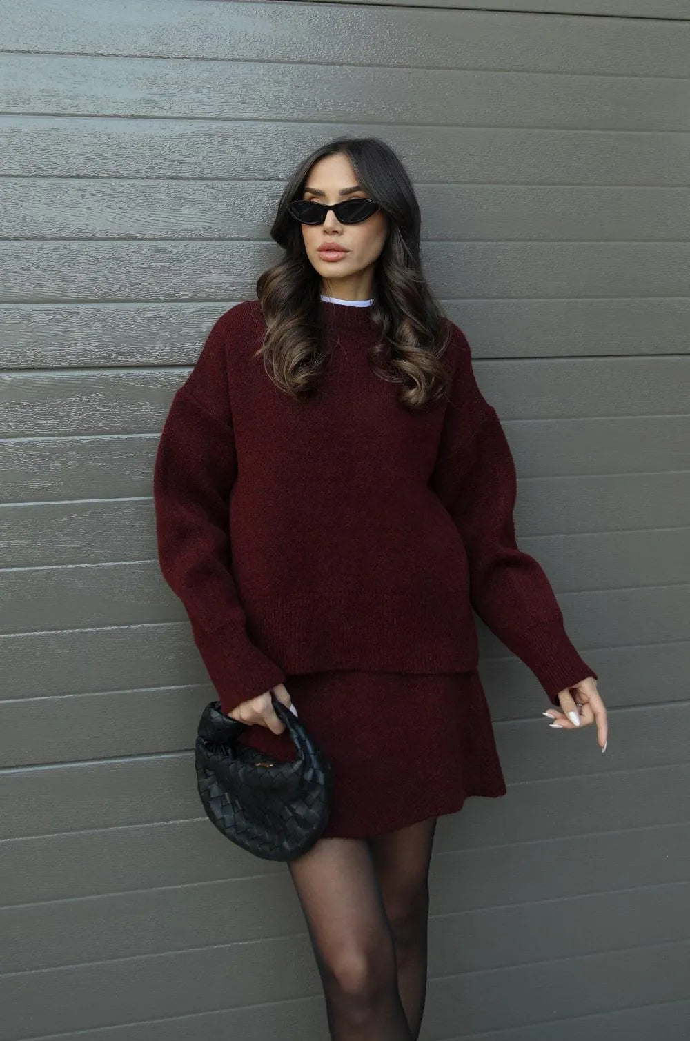 Halle | Knit Sweater & Skirt Set