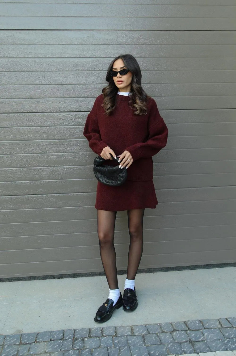 Halle | Knit Sweater & Skirt Set