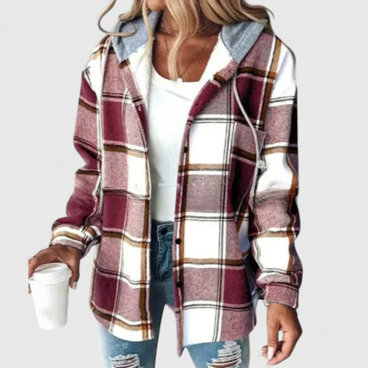 Franka | Plaid Hooded Jacket