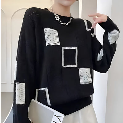 Cassidy | Geometric Knit Sweater
