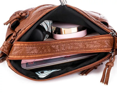 Astrid | Braided Detail Leather Crossbody