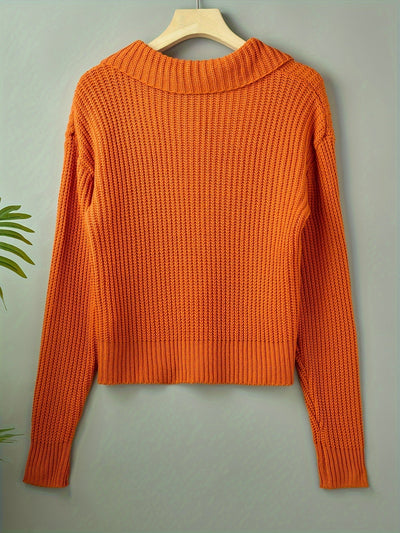 Fiora | Button-Up Knit Sweater