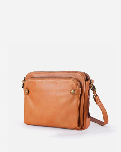 Clara | Vintage Brown Shoulder Bag