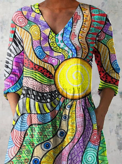 Floriana | Sunburst Art Blouse
