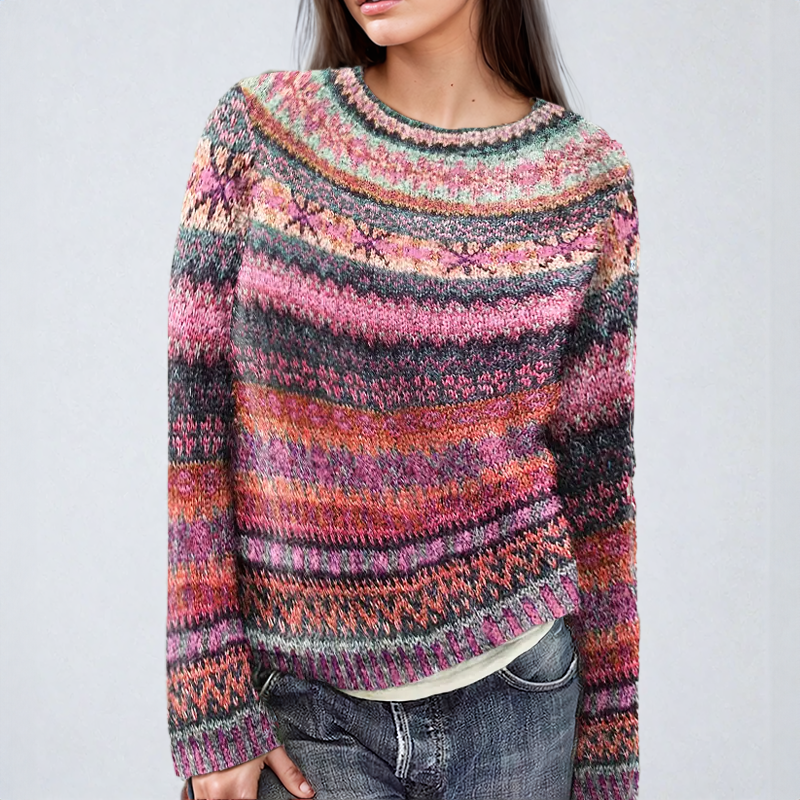 Farah | Vibrant Striped Sweater