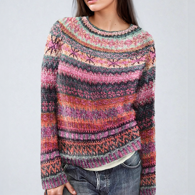 Farah | Vibrant Striped Sweater