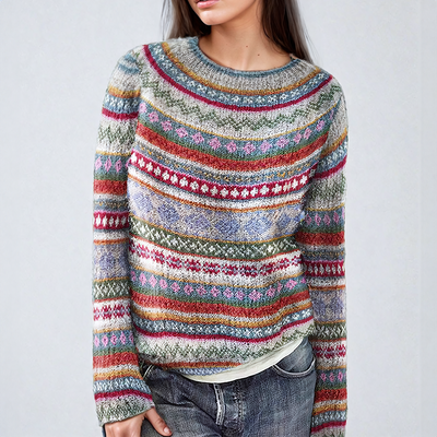 Farah | Vibrant Striped Sweater
