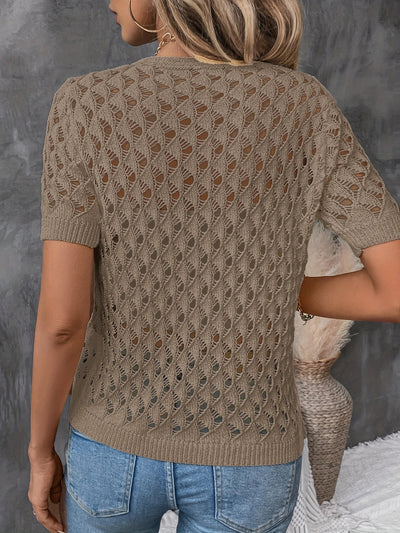 Fabienne | Knitted Crochet Blouse