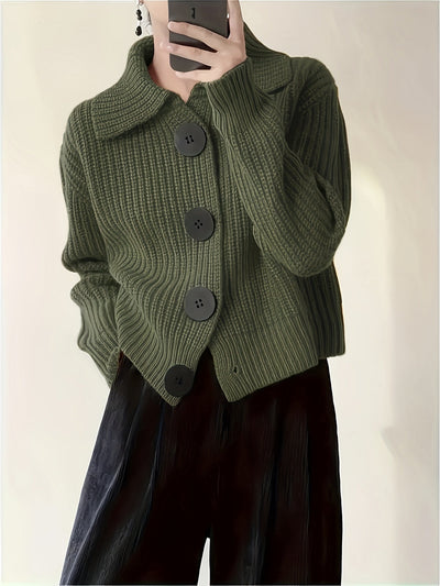 Fiora | Button-Up Knit Sweater