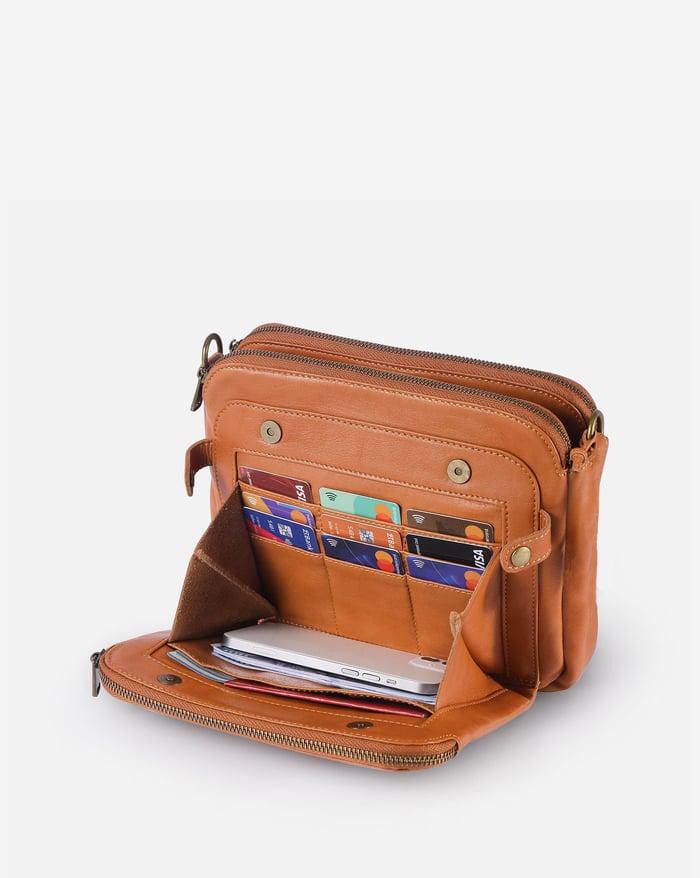 Clara | Vintage Brown Shoulder Bag