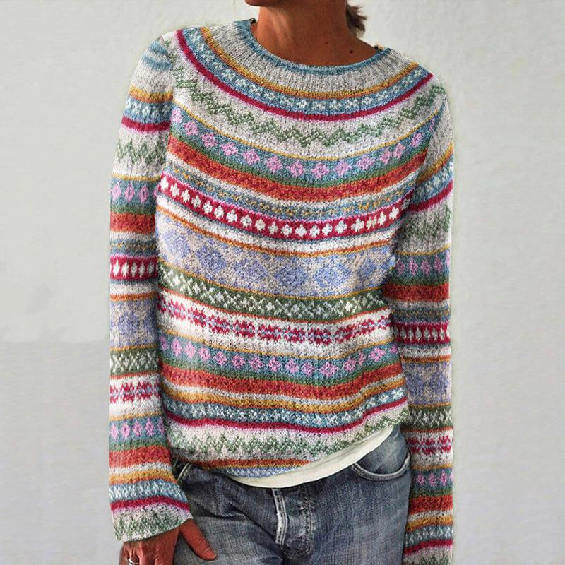 Selena | Colorful Fair Isle Knit Sweater