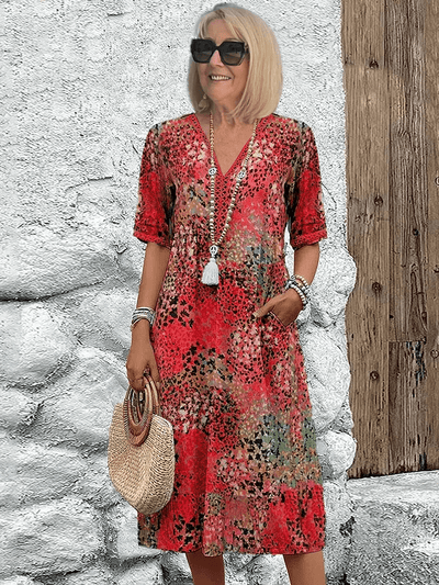 Lucy | Boho Leopard Dress