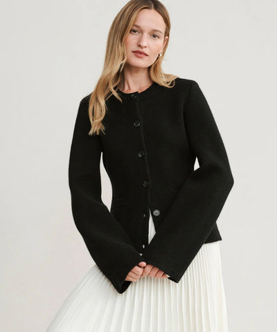 Elvira | Buttoned Knit Sweater