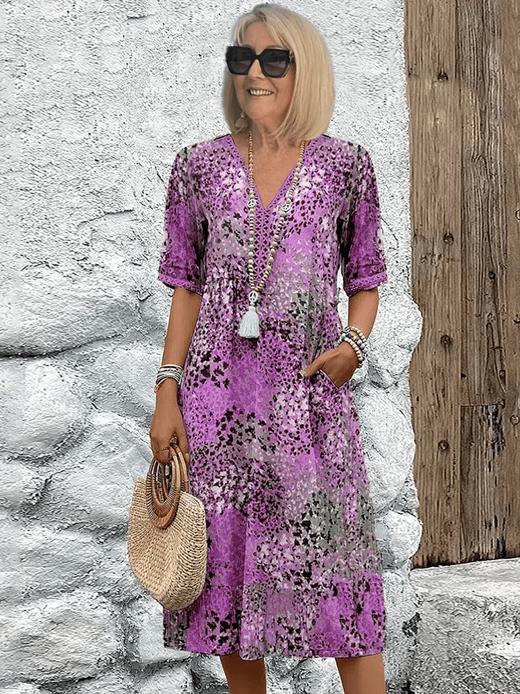 Lucy | Boho Leopard Dress