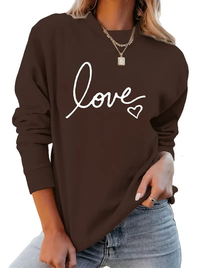 Fiona | Love Print Sweater