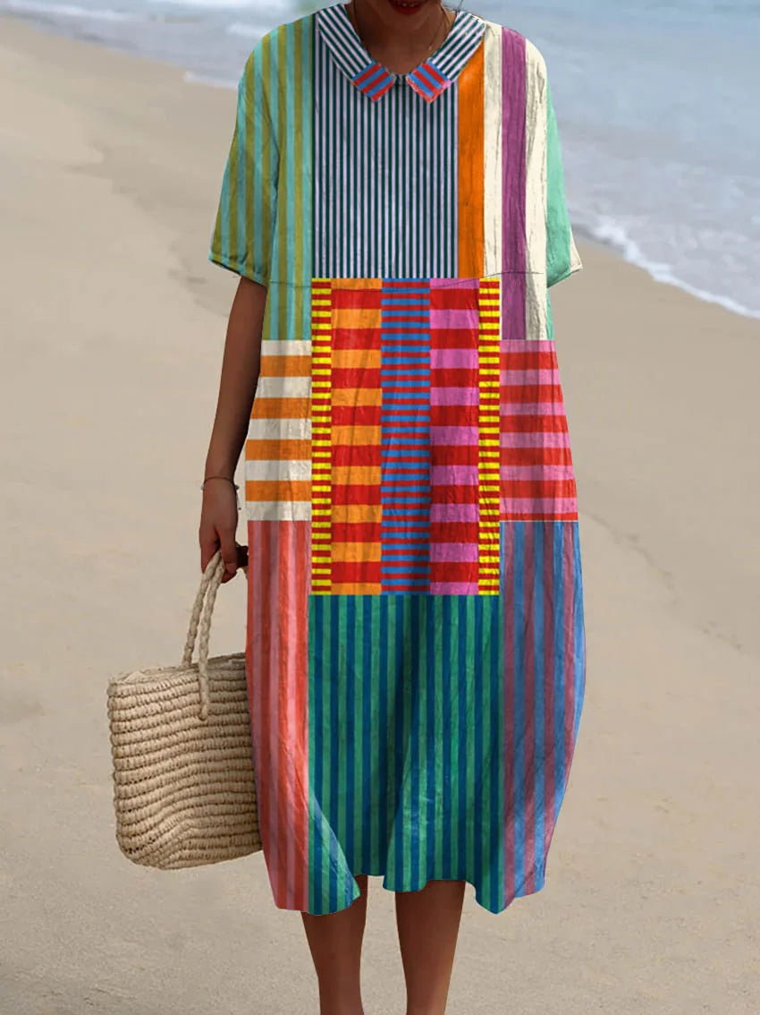 Olivia | Playful Stripes Dress