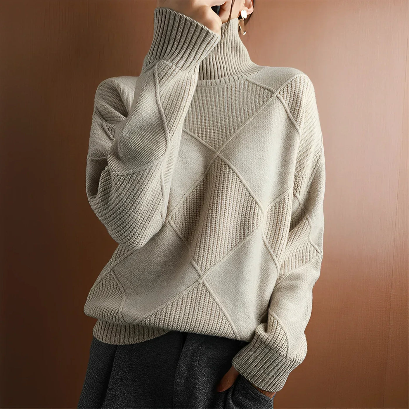 Fabienne | Diamond Knit Sweater