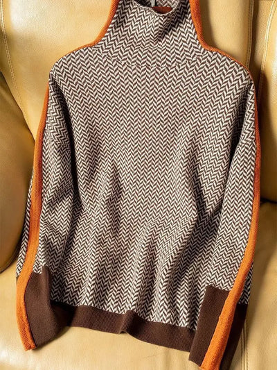 Calliope | Herringbone Knit Sweater