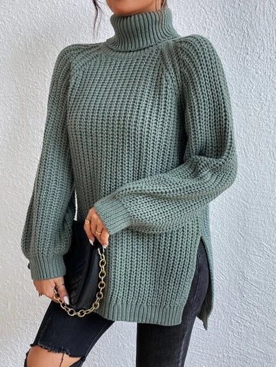 Liberty | Cozy Sage Turtleneck