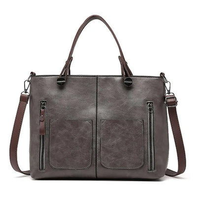 Dagmar | Dual Pocket Leather Tote