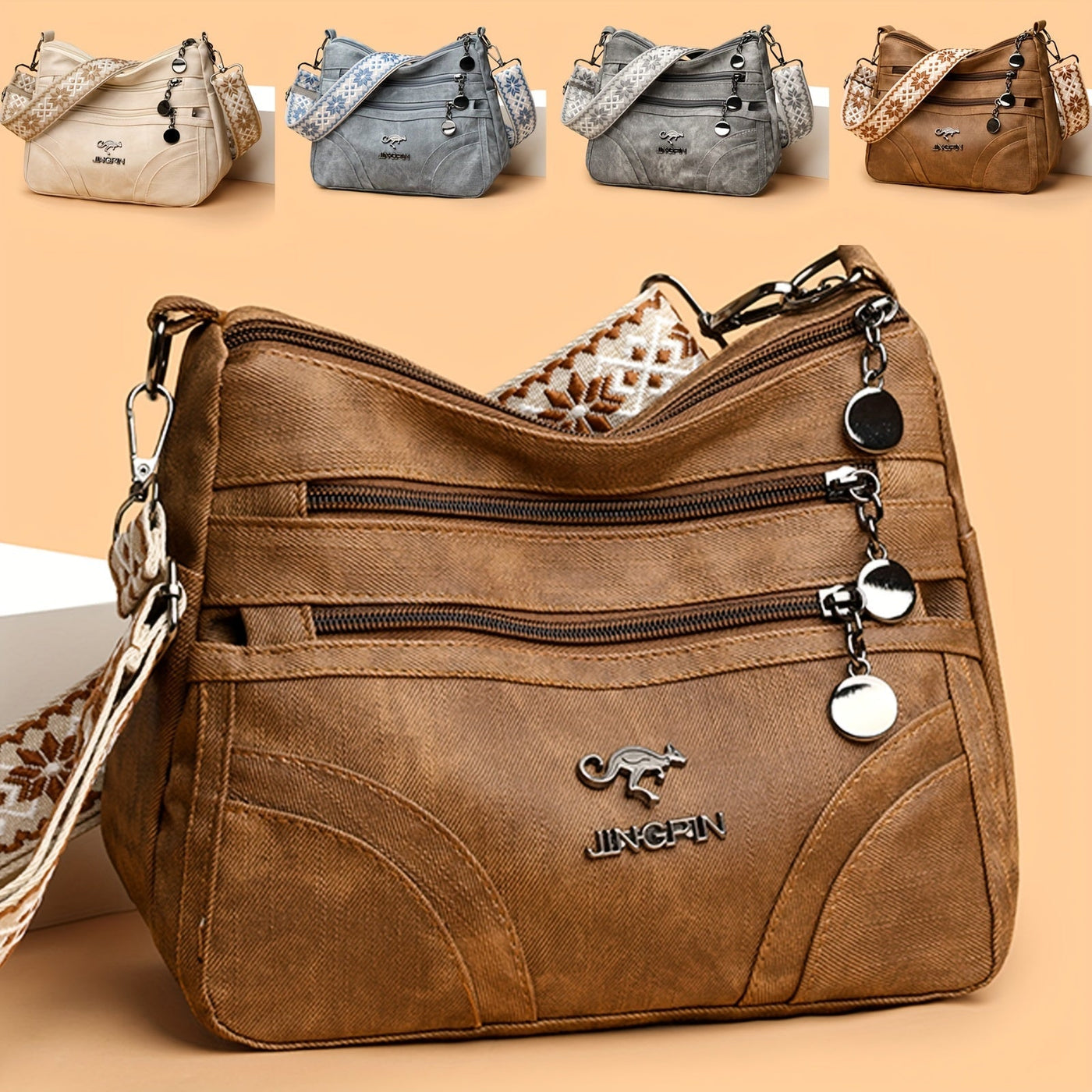 Selma | Pattern Strap Crossbody Bag
