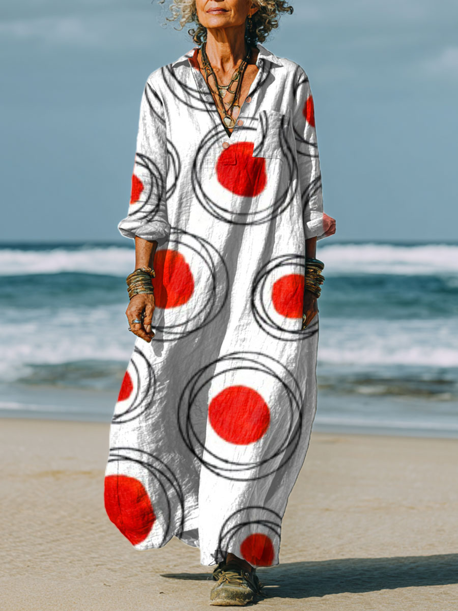 Nina | Geometric Dot Dress