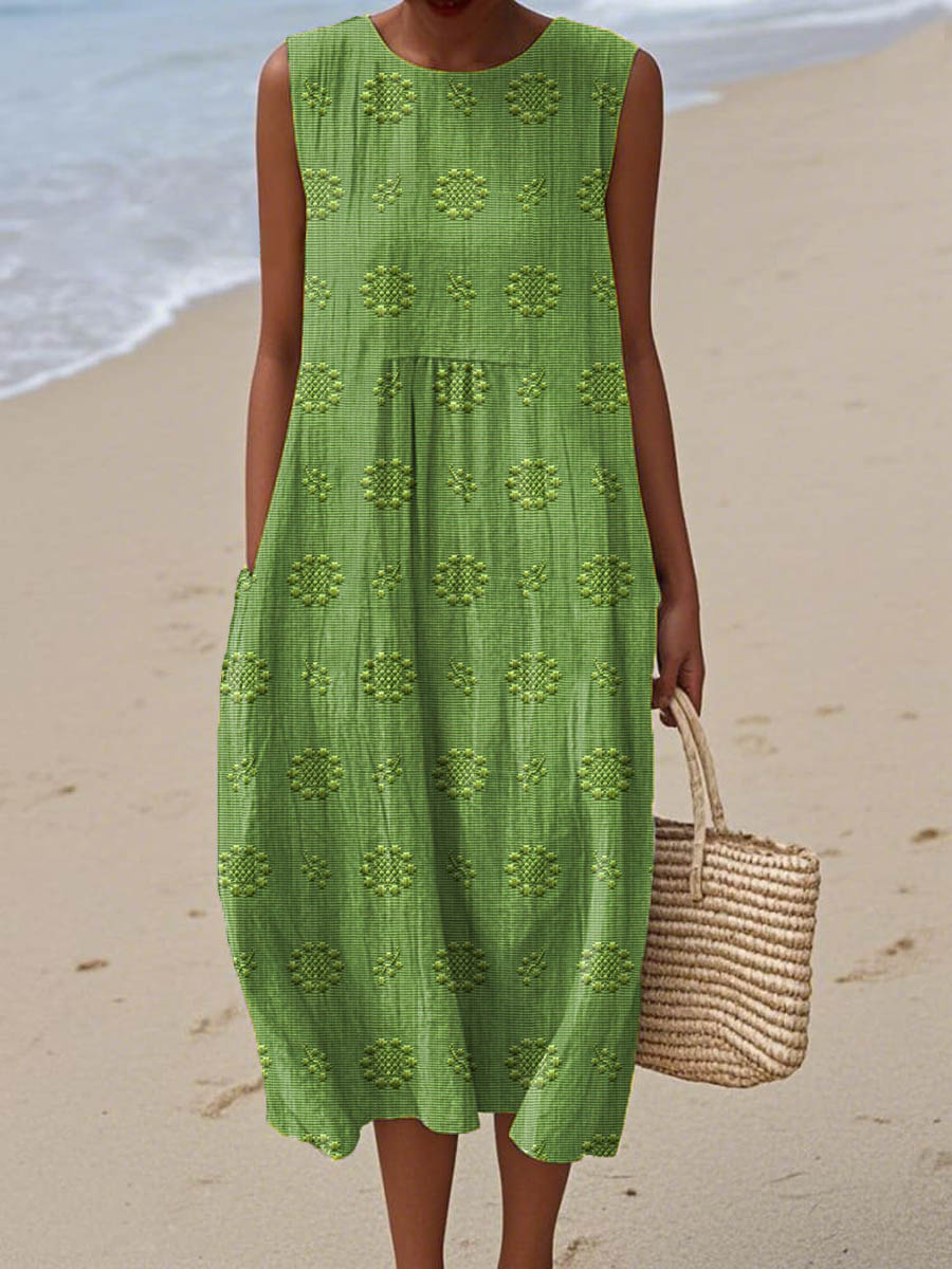 Cici | Floral Embroidery Dress