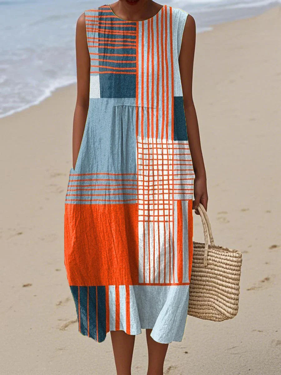 Ester - Sleeveless Summer Pocket Dress