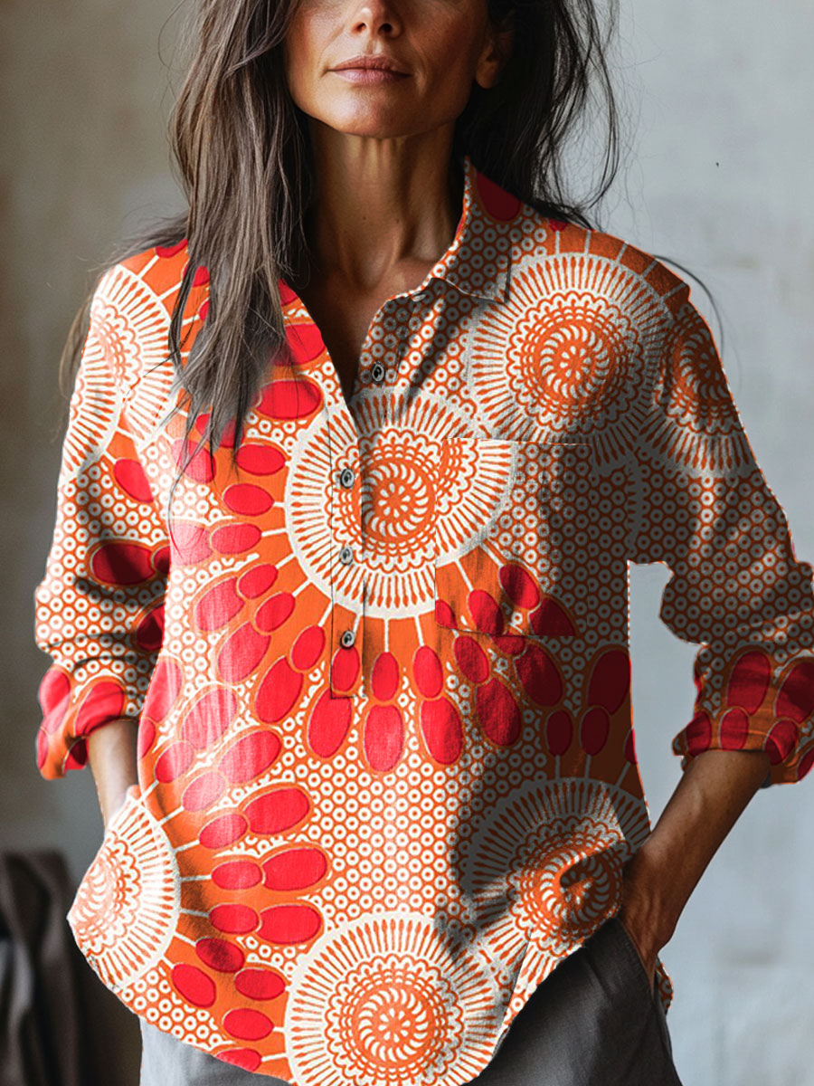 Liva | Bold Floral Pattern Shirt