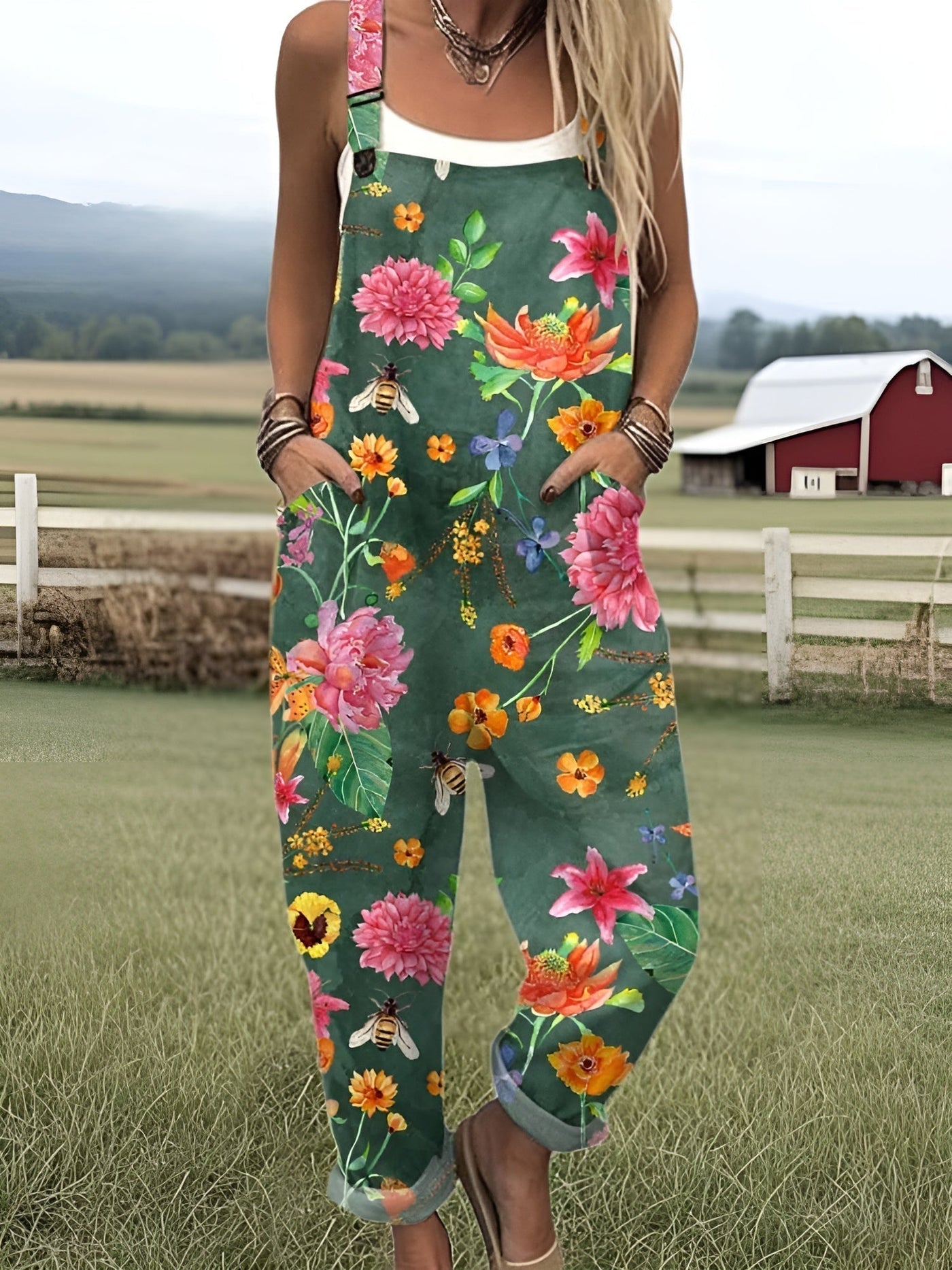 Lila | Floral Garden Print Jumpsuit