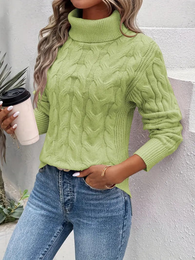 Fanny | Cable Knit Turtleneck Sweater