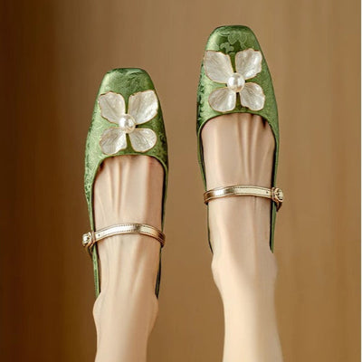 Florina | Pearl Blossom Slingback Heels