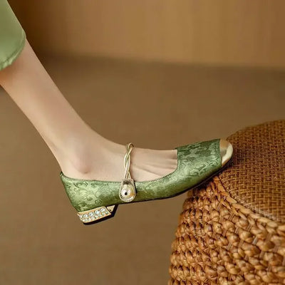 Agnes | Pearl Accent Heels