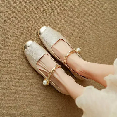 Agnes | Pearl Accent Heels