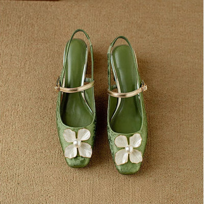 Florina | Pearl Blossom Slingback Heels