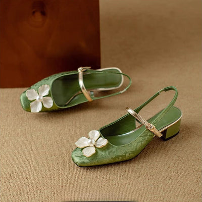 Florina | Pearl Blossom Slingback Heels