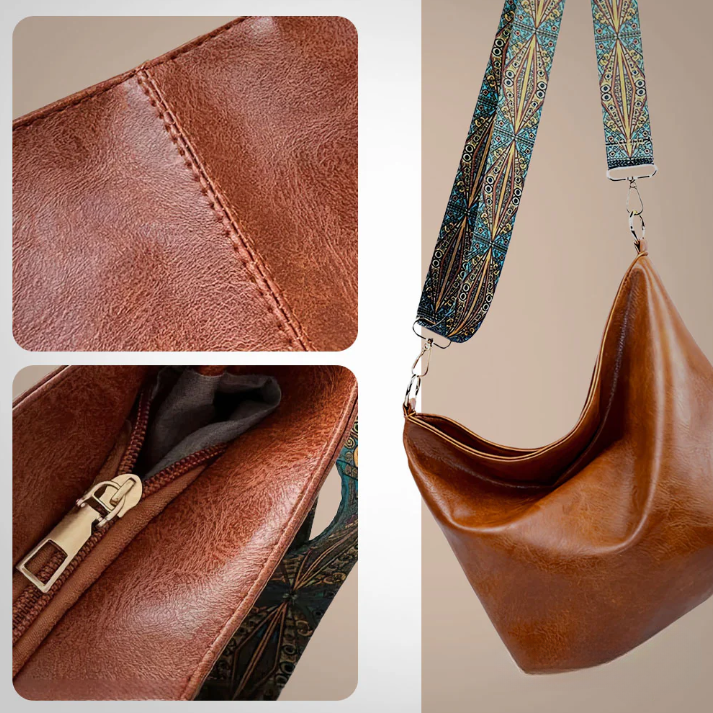 Marianne | Bohemian Strap Leather Shoulder Bag