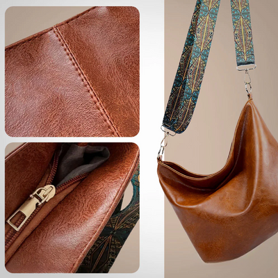 Marianne | Bohemian Strap Leather Shoulder Bag