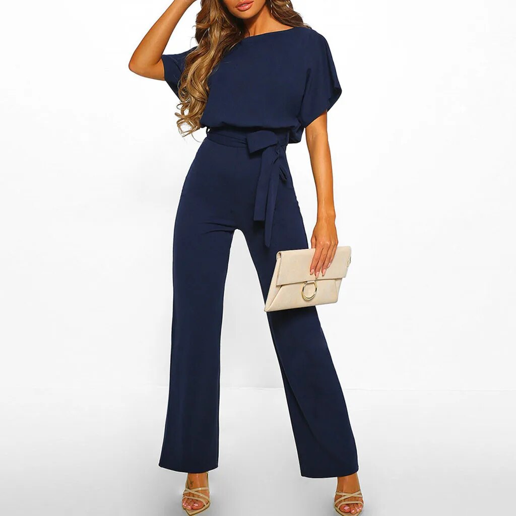 Lucia | Elegant Tie-Waist Jumpsuit
