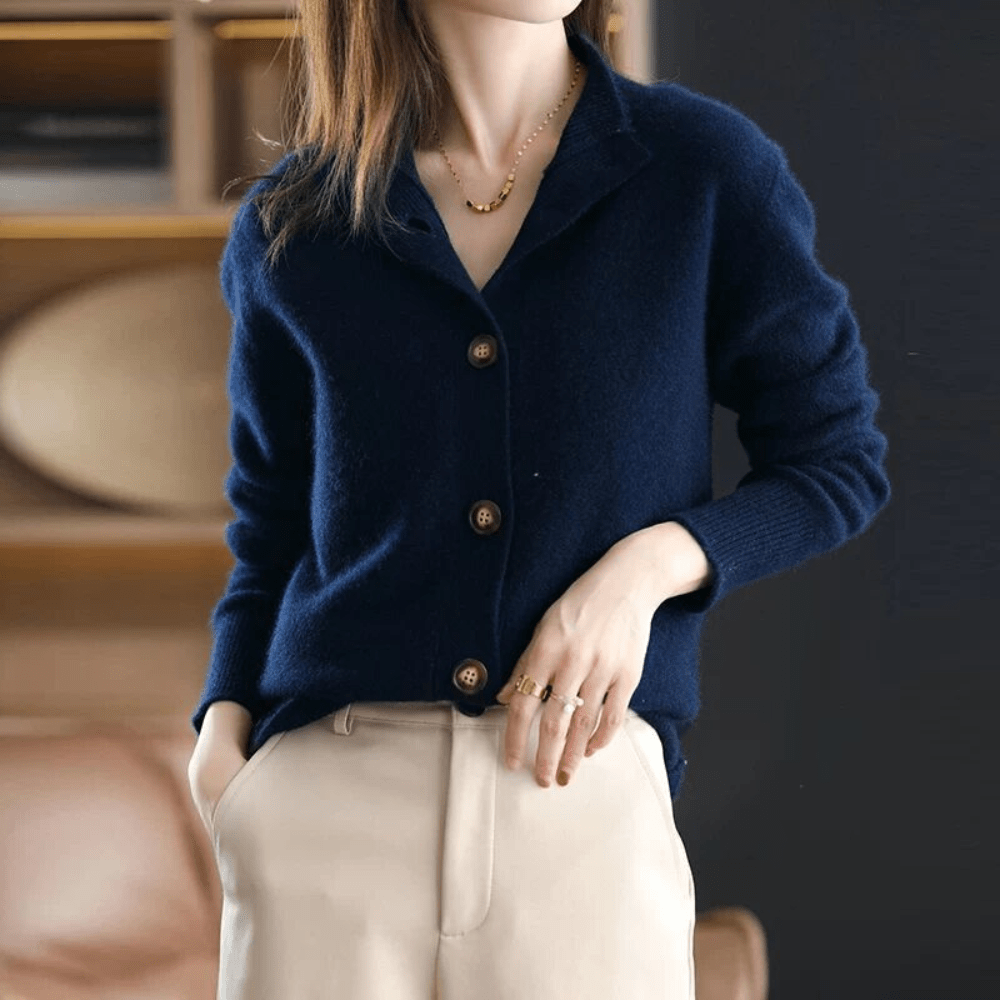 Fanelle | Soft Button Knit Cardigan