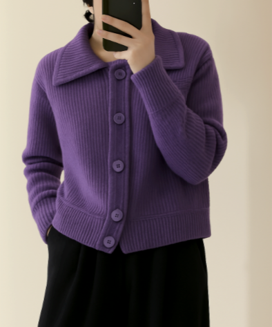 Fiora | Button-Up Knit Sweater