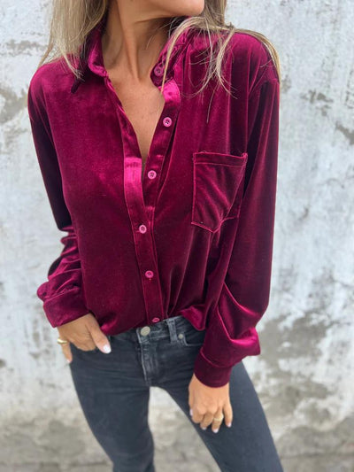 Frederica | Velvet Blouse