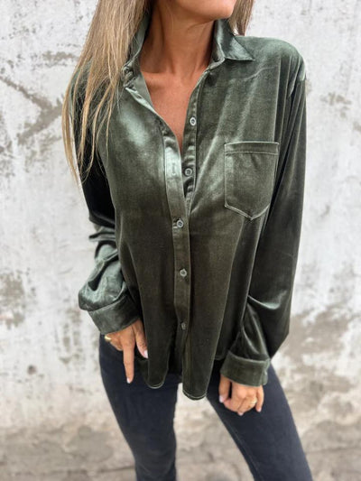 Frederica | Velvet Blouse