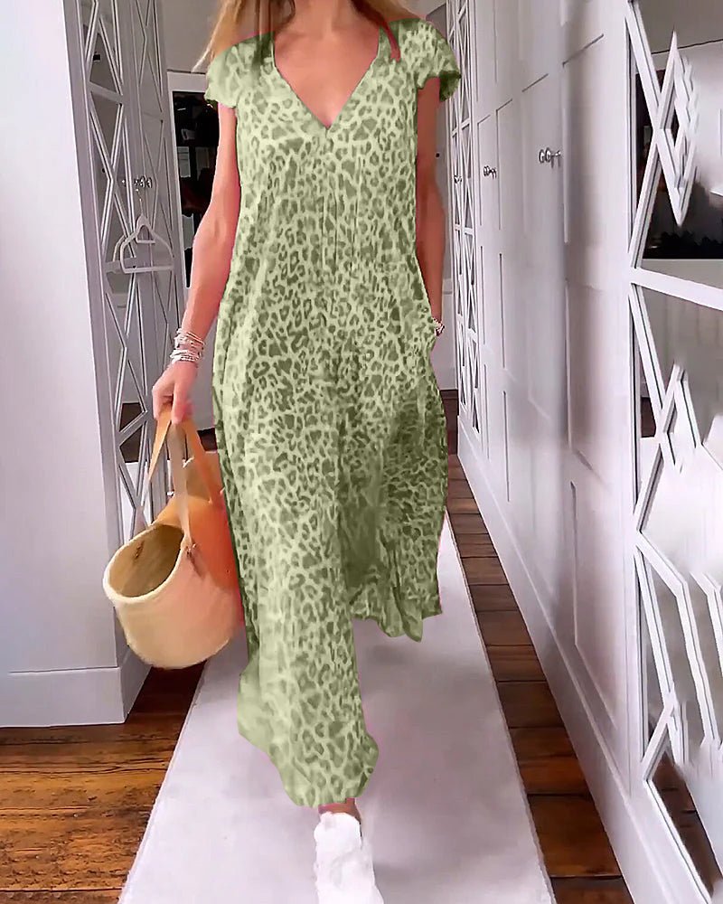 Glaiza | Maxi Dress with V-Neck