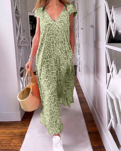 Glaiza | Maxi Dress with V-Neck