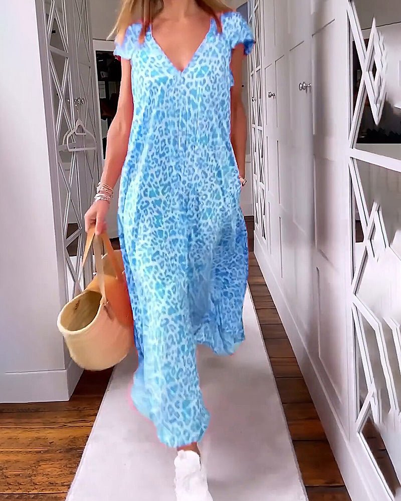 Glaiza | Maxi Dress with V-Neck