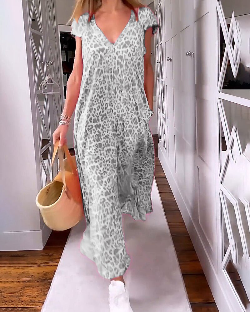 Glaiza | Maxi Dress with V-Neck