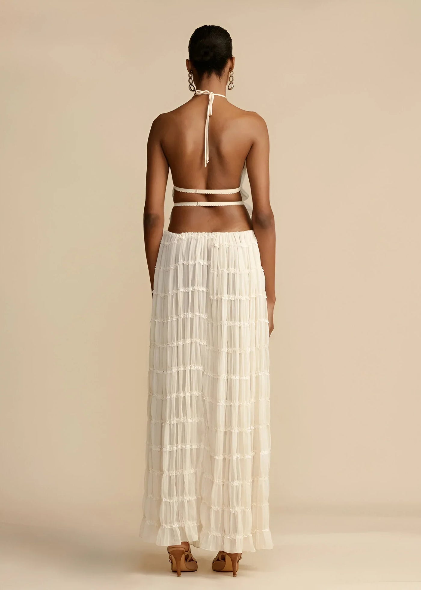 Karina | Sheer Ruffle Two-Piece Set