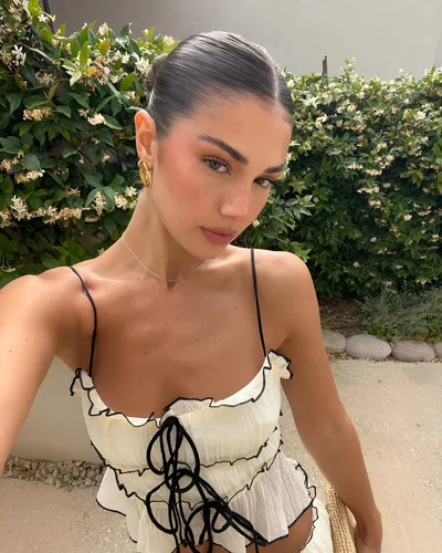 Lexi | Ruffled Tie Two-Piece Set